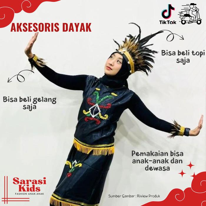topi adat dayak etnik dayak  topi bulu dayak aksesoris kepala bulu dayak topi papua topi kalimantan 