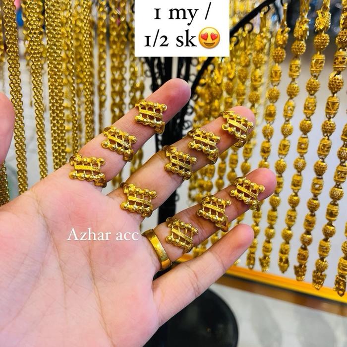 Cincin cantik persis emas asli 24k