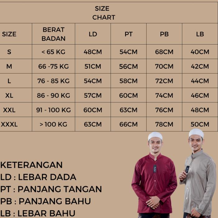 Baju Muslim Koko Haibah Habib Lengan Panjang Polos Terompah Ammu Kafana Populer
