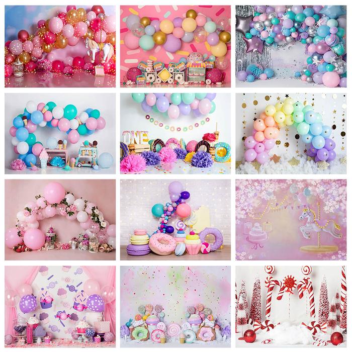 Mocsicka Baby First Birthday Cake Smash Party Backdrop Photography