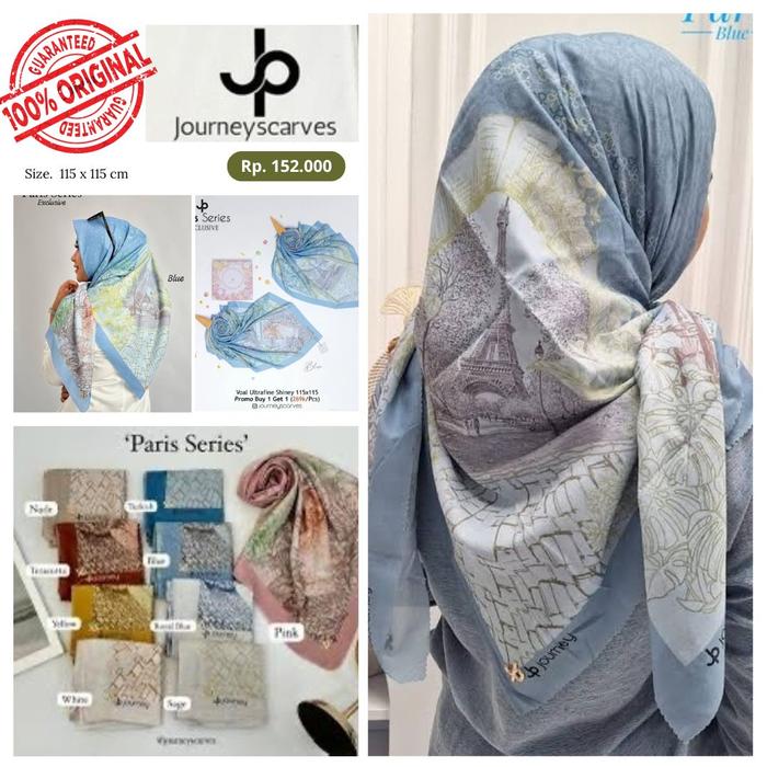 SCRAF JOURNEY PARIS SERIES - Limited Edition Jilbab Motif Voal Ultrafine 115×115 Lasercut Plat JP
