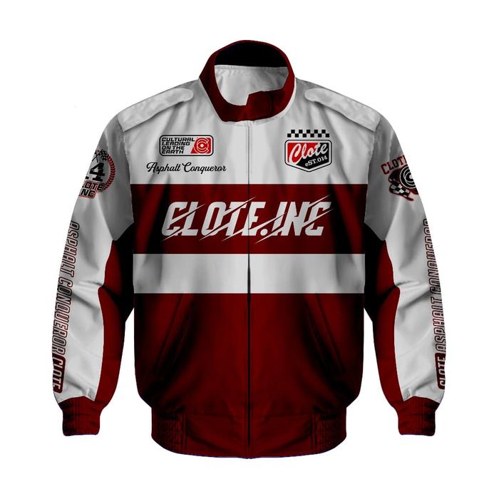 Clote Jacket Nascar Asphalt Conqueror Black - White