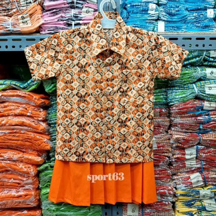 BERMUTU Seragam batik anak tk/Paud/Stelan batik anak Tk/Paud/Satu set baju batik anak Tk/Paud/Seraga