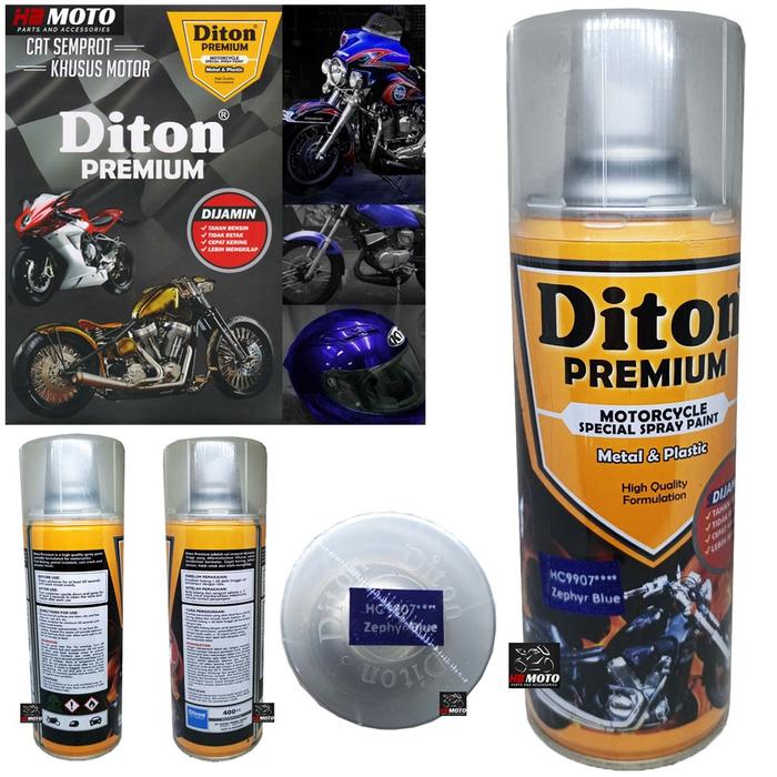 HC 9907 Cat Semprot Diton **** HC 9907 ZEPHYR BLUE ISI 400 CC / Cat Semprot Motor / Cat Pilok Diton