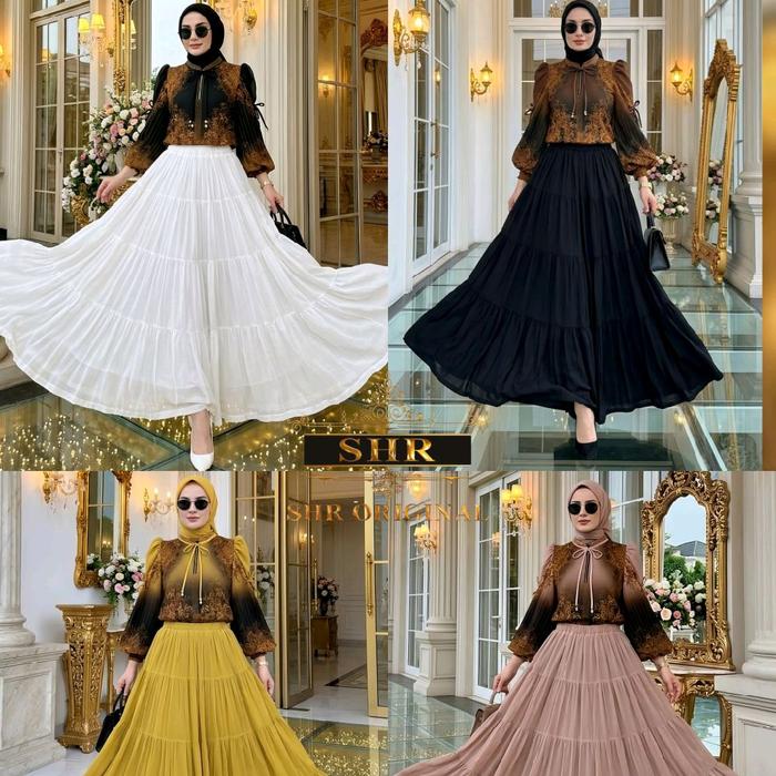 NEW!!!READY SETELAN ROK SULTAN DUBAI MEWAH 100%ORI SHR