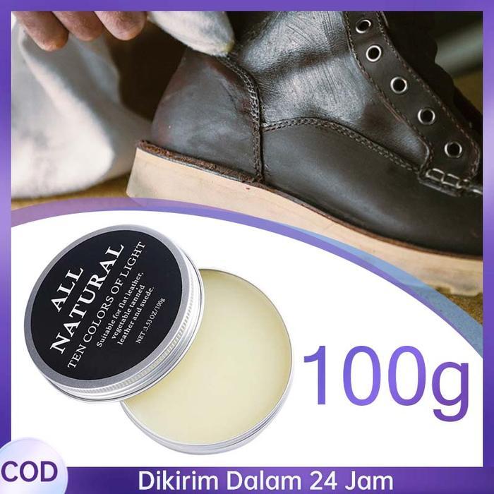 100gr Leather Bal  Semir Sepatu Perawatan Tas Kulit Semir Sepatu Kulit Balsam Polish Wax Cocok Kesem