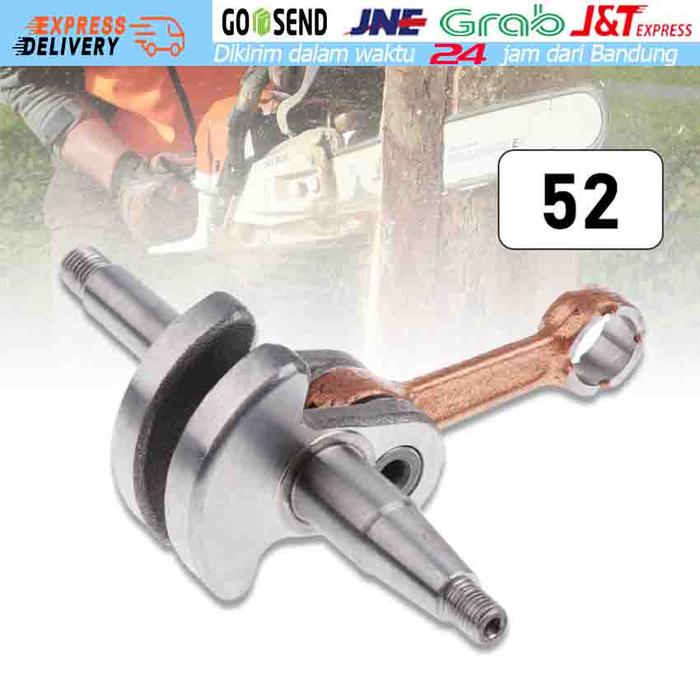 Crank shaft Kruk As Kol as Mesin Chainsaw Sinso Senso Mini Kecil 5200 5500 5800