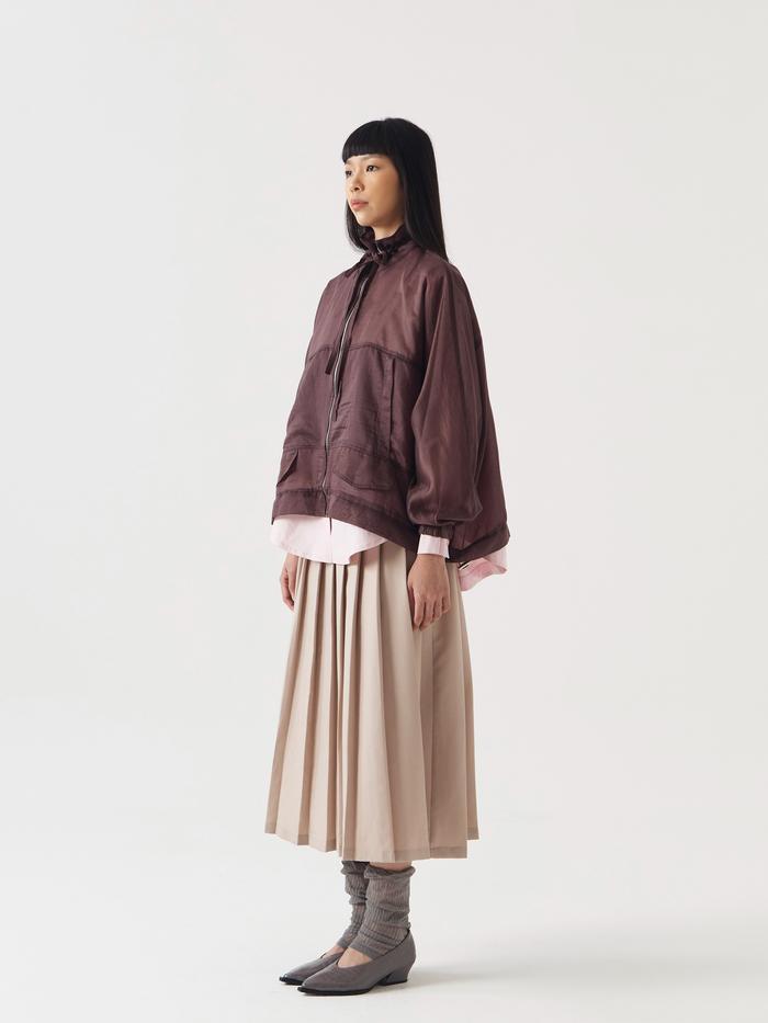 Nasl By Nagita Slavina Brown Glasses Bomber Jacket