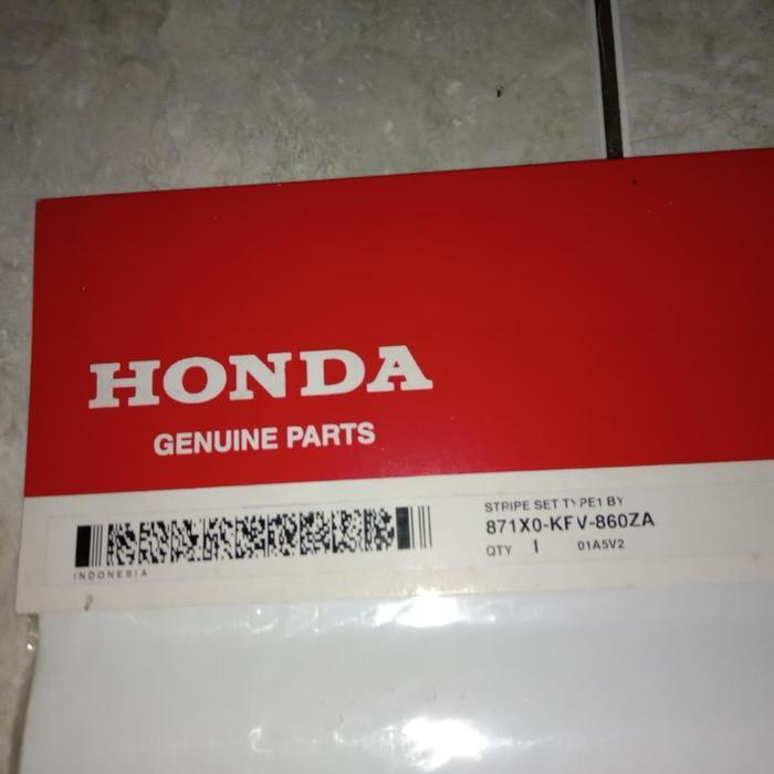 stripe sticker striping set honda astrea impressa kuning ORI AHM OSEAN