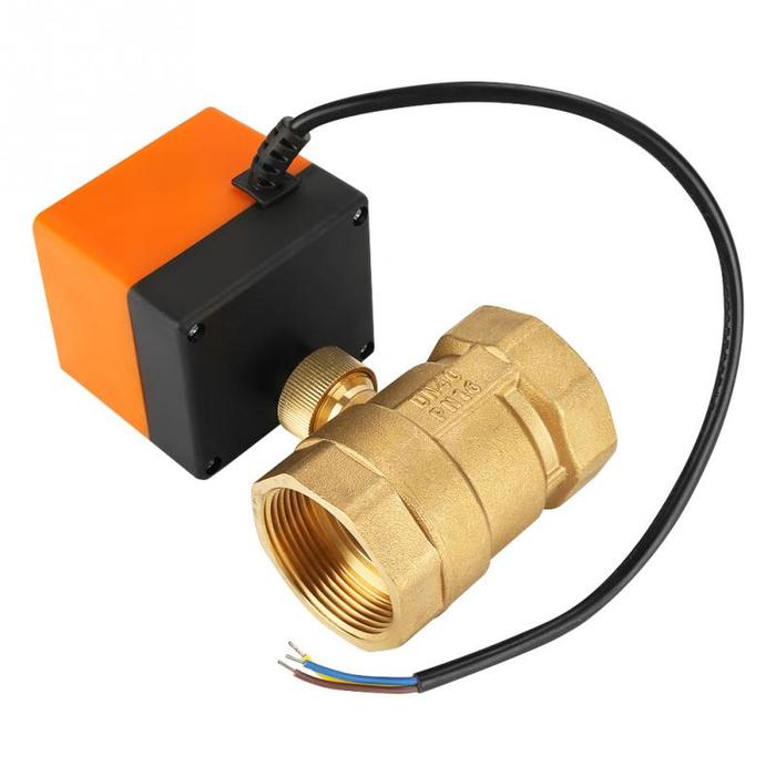 Ball Valve 2 Way 3 Wire Brass Motorized Ball Valve Electrical Valve