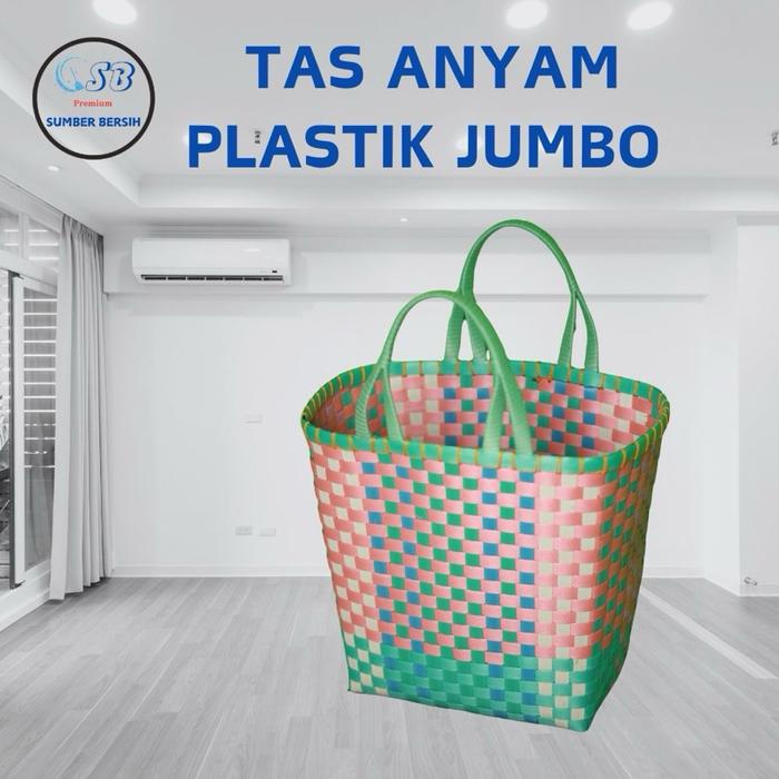 //COD//TAS ANYAM PLASTIK//TAS ANYAM SERBAGUNA//TAS ANYAM PLASTIK KAKU DAN KUAT