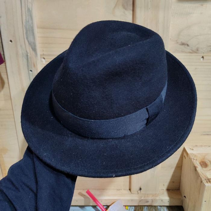 Topi Fendora Asli, Topi Fedora Asli, Topi Laken, Topi Cowboy, Topi Koboy, Topi Laken, Topi Laken Uku