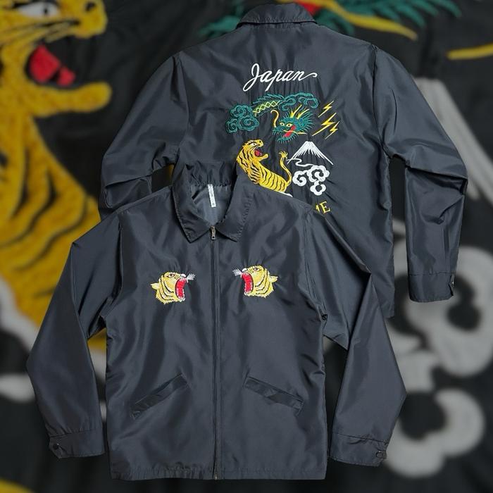 Jaket sukajan windbreaker original Guild Prime by rogermoore work coach jacket hitam bkn harumichi b