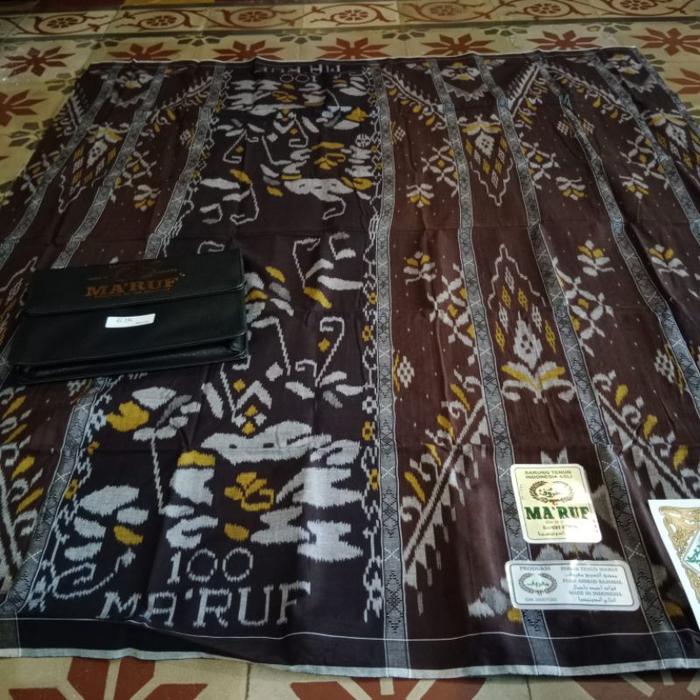 Sarung Batik MA'RUF GTK Mesres Free Dompet