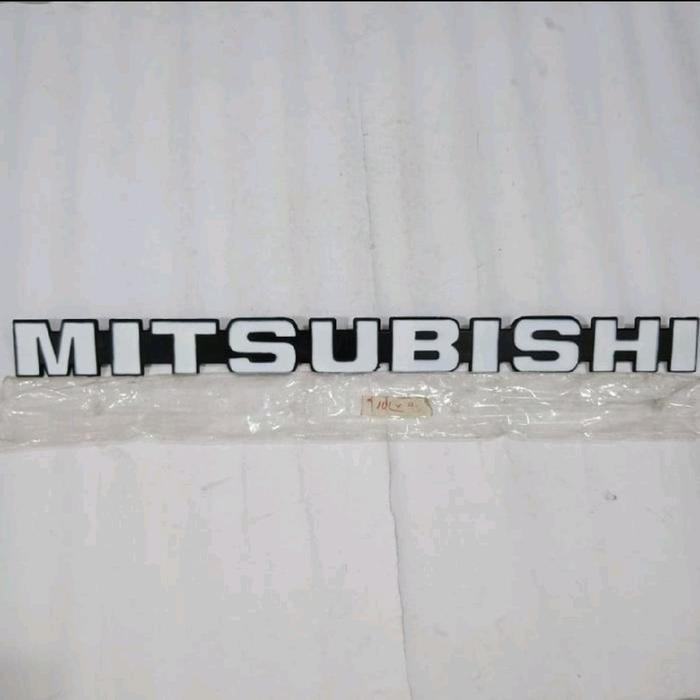 Emblem Logo Tulisan Brand MITSHUBISHI PS Lama / PS 100 / PS 120