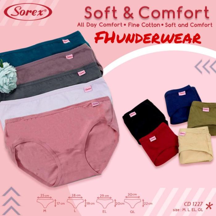 Grosir /Ecer celana dalam sorex 1227 Asli dan Murah bahan katun