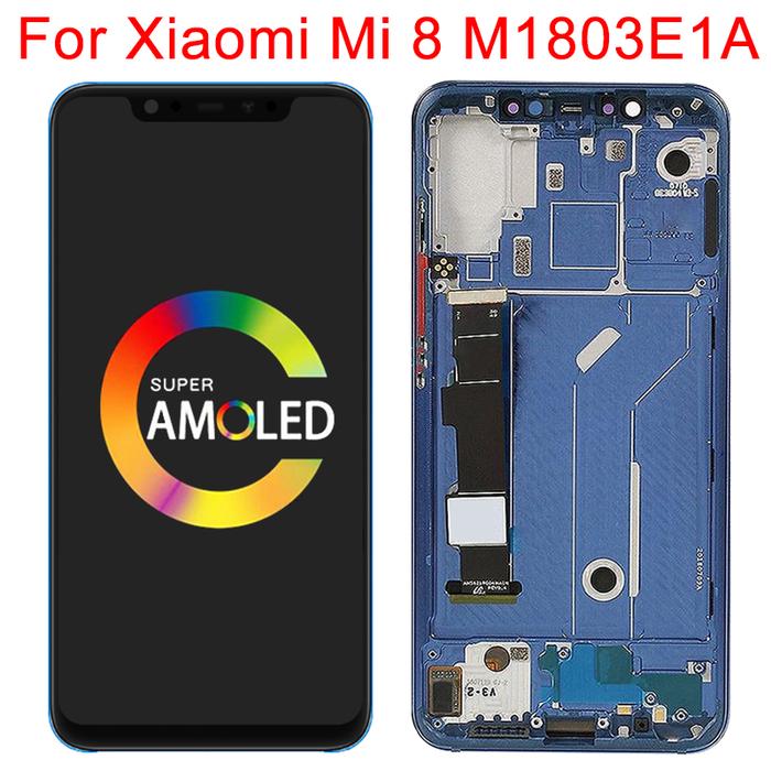 Original LCD For Xiaomi Mi 8 Display With Frame LCD Touch Screen