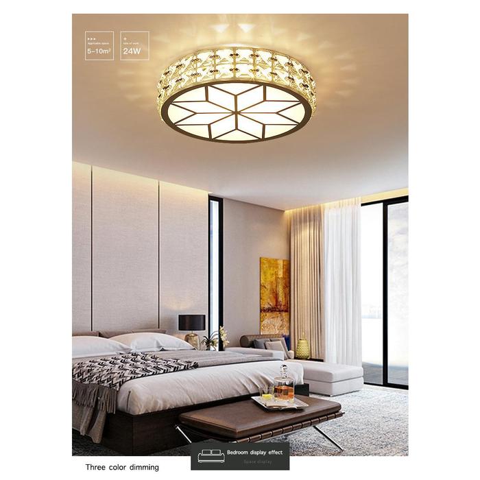 Modern LED Ceiling Lamps Crystal Ceiling Lamp Gold Black White Lamp