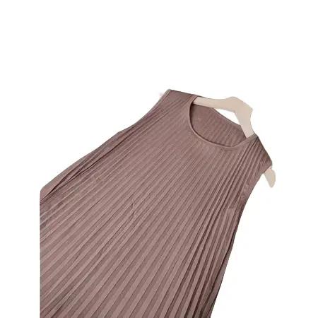 Inner Dress Plisket Hyget Premium Tanpa Lengan Elegant Mewah Gamis Plisket Jumbo Terbaru LD Fit to 1