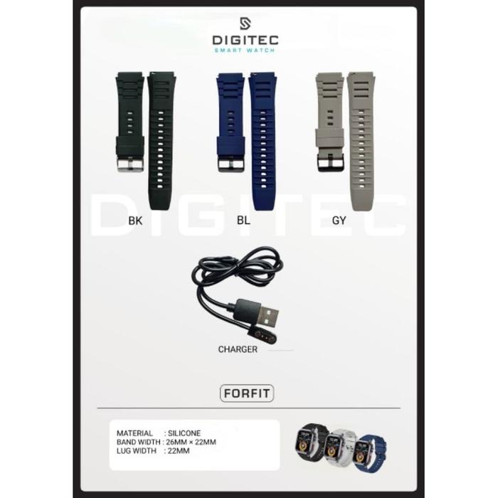 STRAP DIGITEC SMARTWATCH FORFIT ORIGINAL 100% Diskon Promo