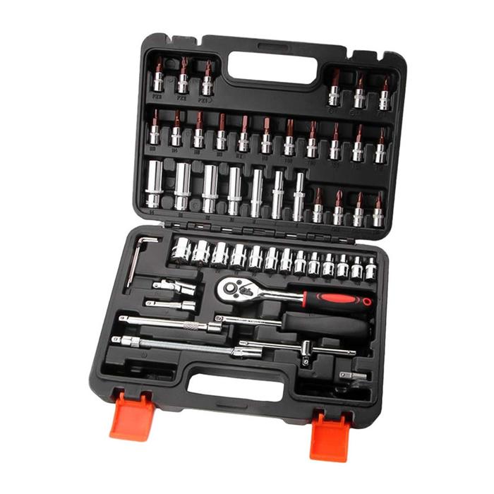 53Pcs Socket wrench Set Multi-function Ratchet wrench Impact Socket