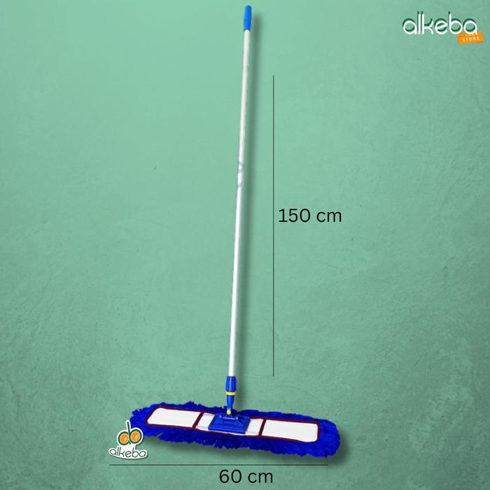Lobby Duster set 60 cm acrilic Standart / tongkat + frame + kain loby Pel Dorong Lobby