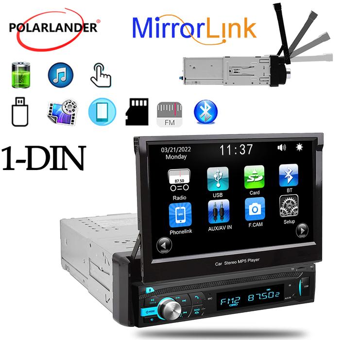 Car Multimedia Player MP5 player Bluetooth 1 DIN 7'' Electric