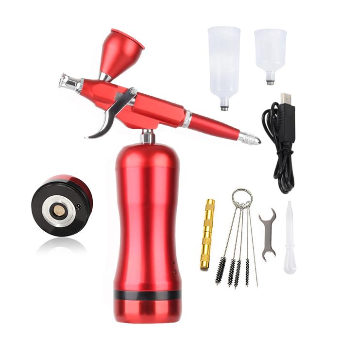Terlaris, Gratis Pengiriman Mudah Bersih Mini Airbrush Kompresor Set