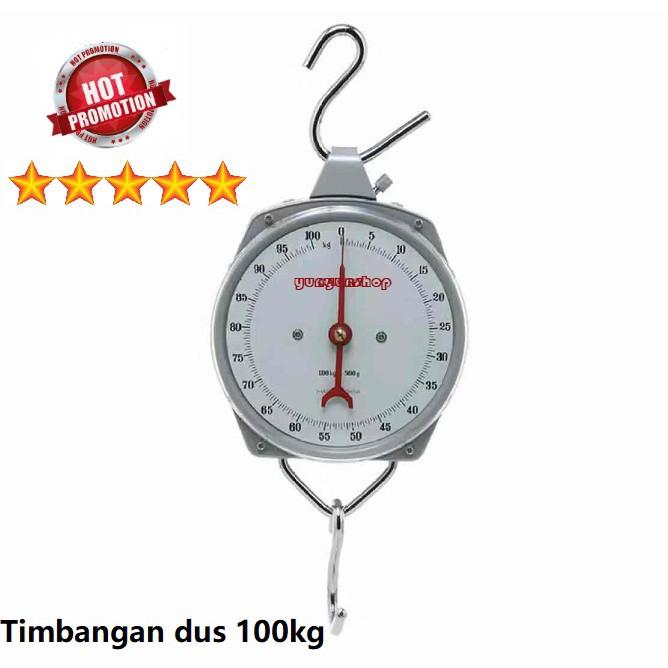 100kg Timbangan Gantung Besi / Timbangan dus jarum 100kg / Timbangan Gantung Manual 100 kg