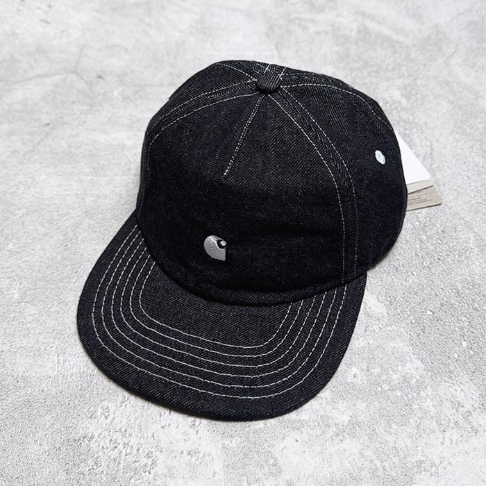 Carhartt WIP Harris 5 Panel Cap Bllack One Wash