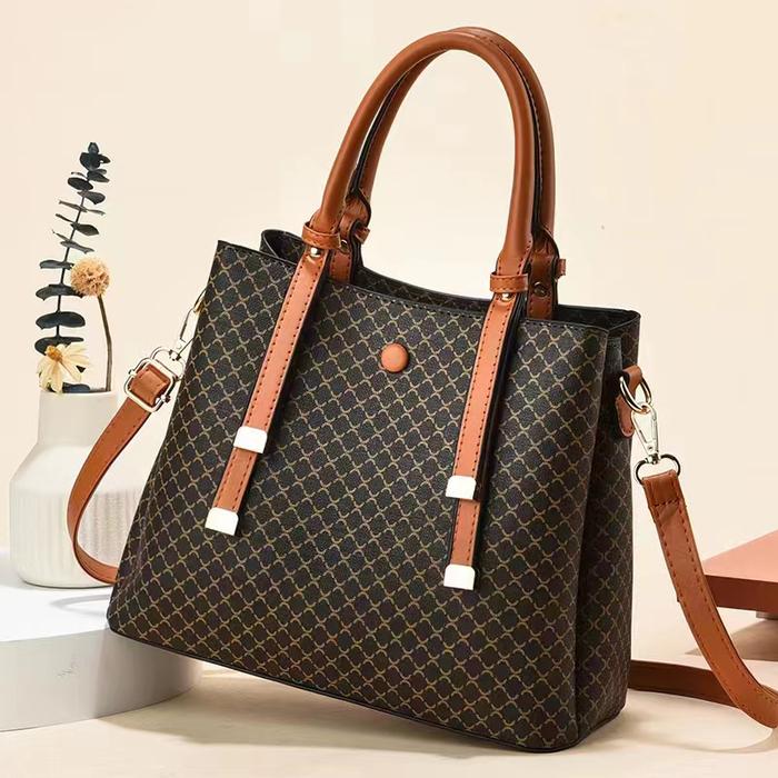 TOKOMEDAN1 - 1533 Hand Bag Wanita Import Premium Tas Wanita 3 Ruang Tas Gereja Ibu Ibu Handbag Besar