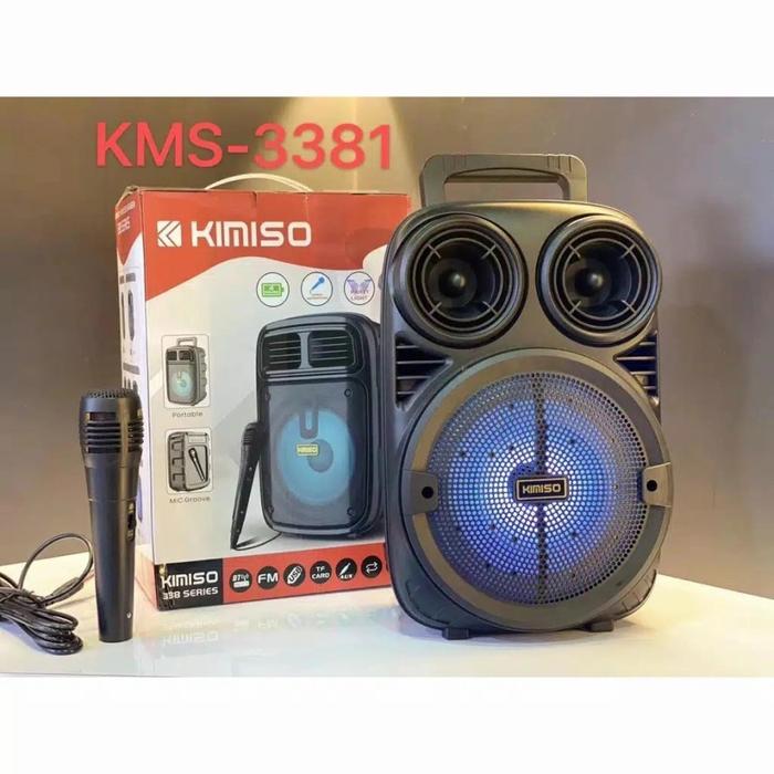 COD Speaker Bluetooth Kimiso KMS 3381 /6 8 Inch /Salon Wireless/Salon Karaoke Aktif