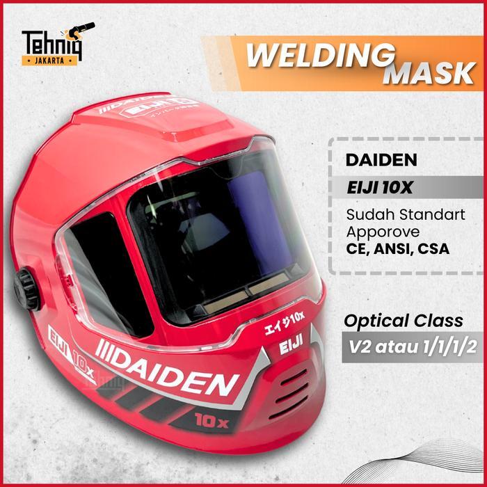 Flash Sale / Daiden Eiji 10X Kedok Las Otomatic / Helm Las / Topeng Las Otomatis Eiji 10X Daiden