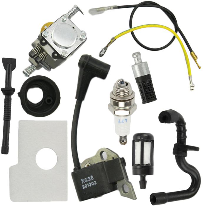 Engine Carburetor Ignition Coil Muffer Gasket Kit For STIHL Chainsaw 017 018 MS170 MS180 Chainsaw Re