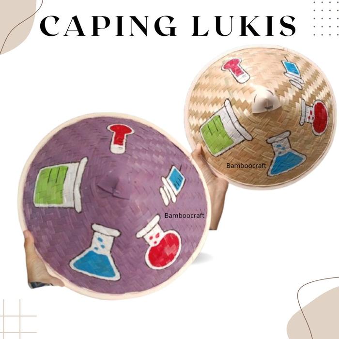 Topi Caping lukis / caping custom lukis