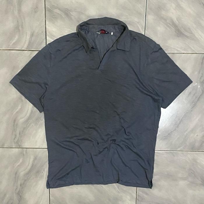 Kaos kerah polo poloshirt atasan pria laki laki cowok casual polos basic olzen second
