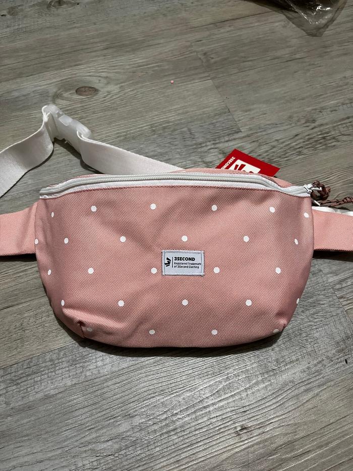 TAS WAISTBAG WANITA WARNA PINK 3SECOND ORIGINAL TERBARU