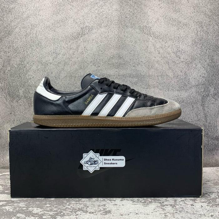 Sepatu Second Casual Adidas Samba Vegan 'Black Gum' Size 44 insole 28 cm Original Guarantee 100%