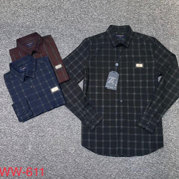 Kemeja import LV mirror Pria