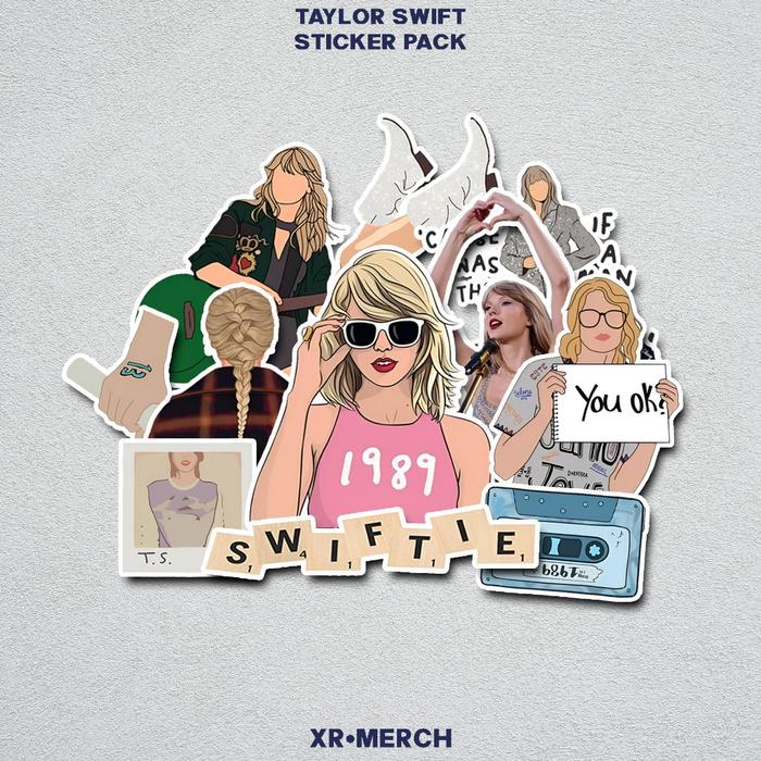 Sticker Aesthetic Taylor Swift Waterproof Anti Air | Stiker Laptop Casing HP Helm Gitar Tumbler