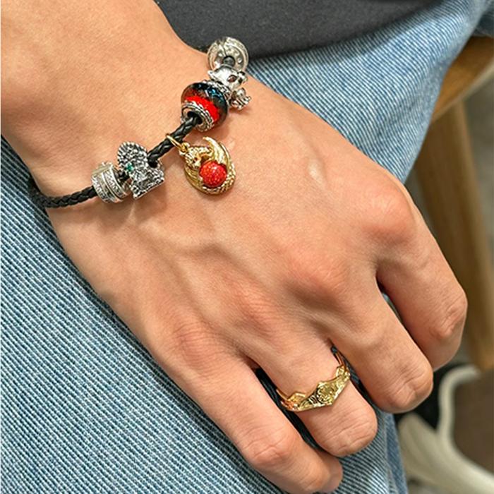 Game Theme 925 Sterling Silver Flying Dragon&Egg&Throne&Night Light Heart&Ice Fire Bead&Wolf Head& F