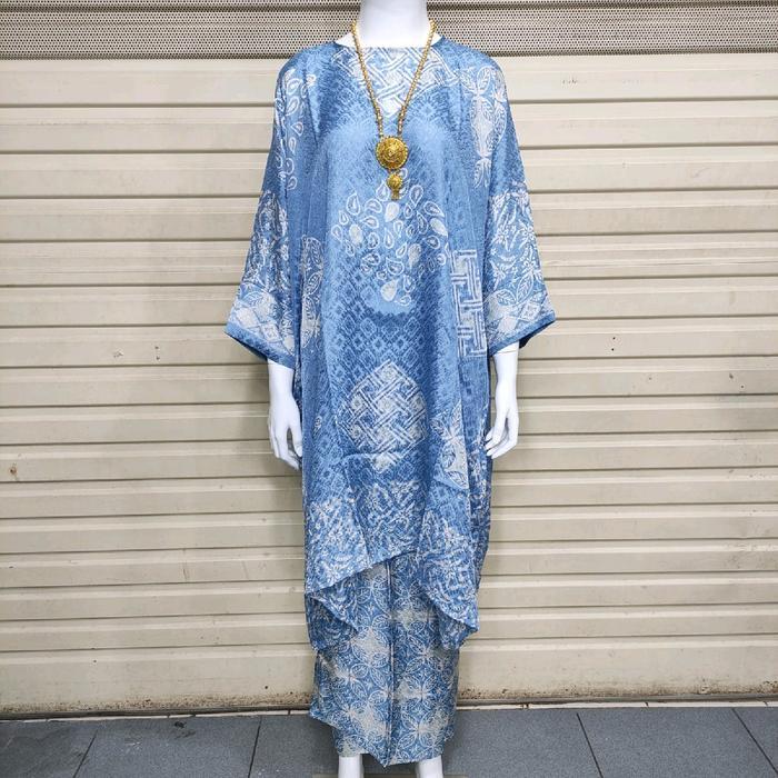 Set Tunik Kalong Batik Viscose Cap Manual Long Tunik Terbaru !!!