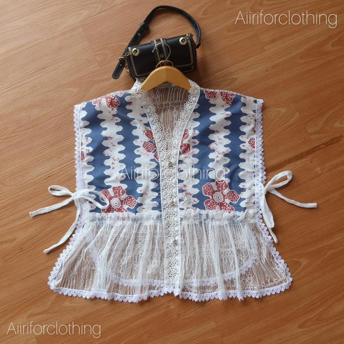 aiiri vest aurora/outer brokat kondangan/outer wanita/outer batik/vest wanita/vest batik/vest brokat