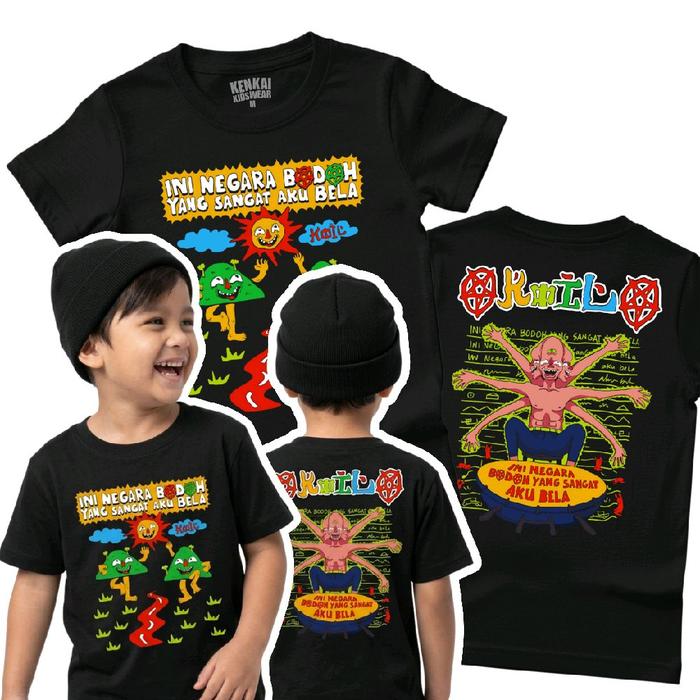 Kaos Anak band koil negara bodoh v2 usia 1 sampai 10 tahun