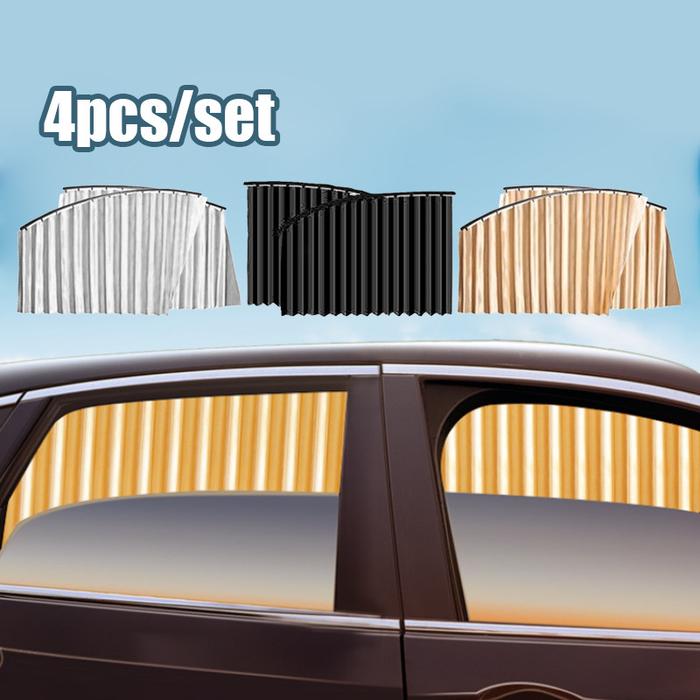 Tirai Jendela Mobil 4set Gorden Mobil tirai mobil kaca samping Tirai Mobil Magnet Premium