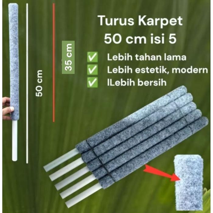 READY Turus Karpet tiang Penyangga Tanaman Merambat uk 50 cm isi 5