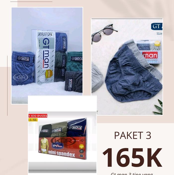 OBRAL PAKET HEMAT GT MAN [ GT MAN GMY, GT MAN GMX, GT MAN MINI SPANDEK ] PAKET HEMAT OBRAL GT MAN