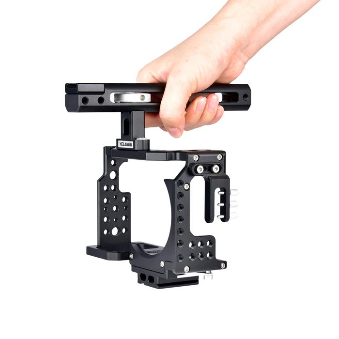 Yelangu Camera Cage with Handle for Sony A7 Series Camera Rabbit Case