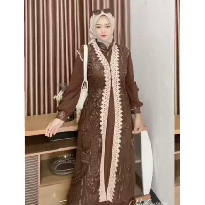 Gamis jumbo Ameera dress burgundy Gamis Ceruti premium Gamis Brukat Premium Gamis Burgundy Gamis tre