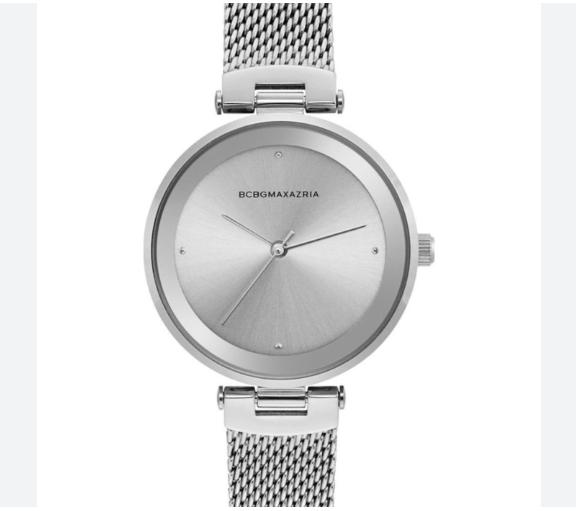 BCBGMAXAZRIA BG50671001 SILVER DIAL STAINLESS STEEL LADIES WATCH